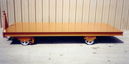 long industrial warehouse trailer